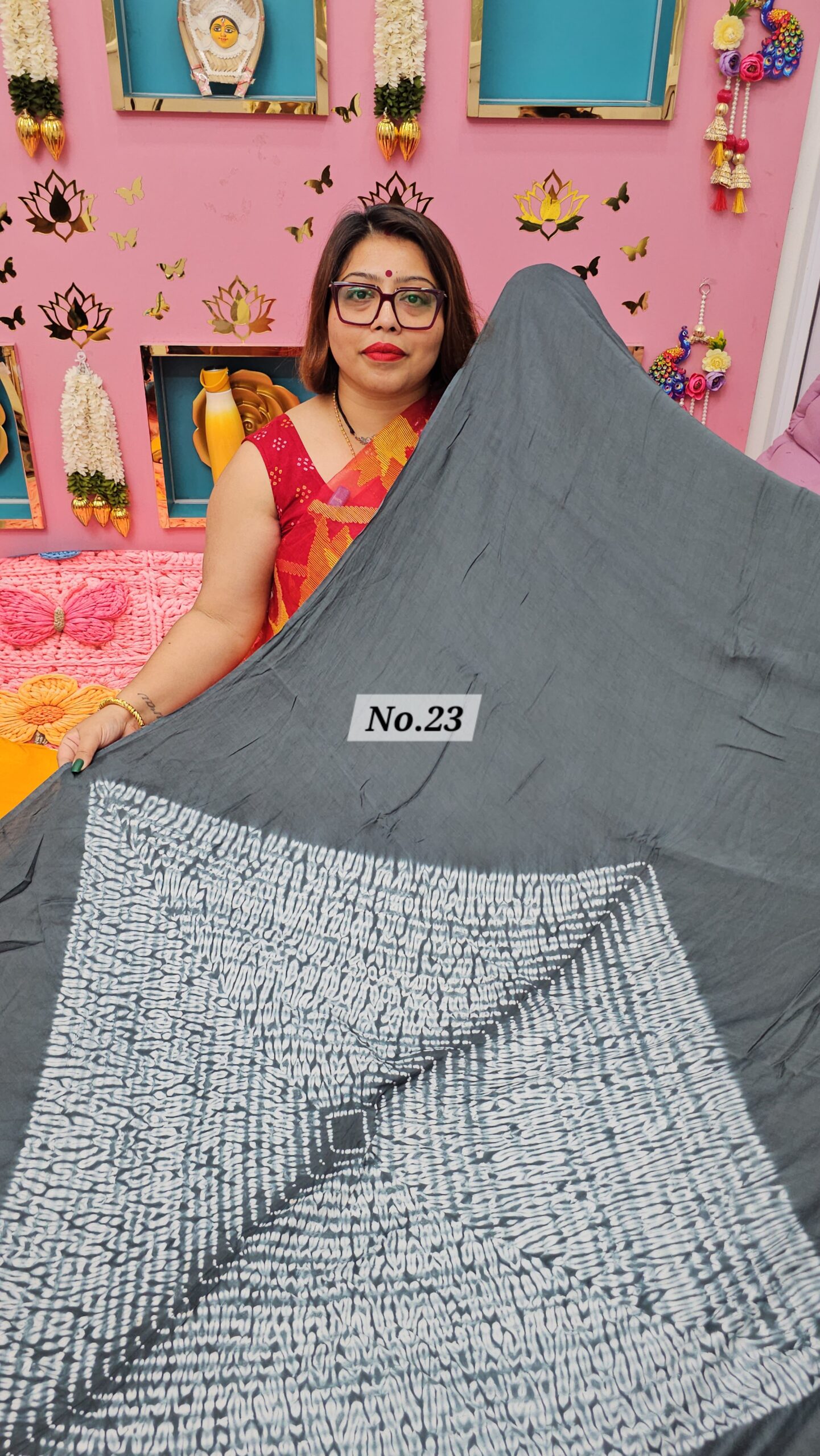 18TH OCT MEGA SALE LIVE – MODAL SHIBORI SAREE (NO.23)