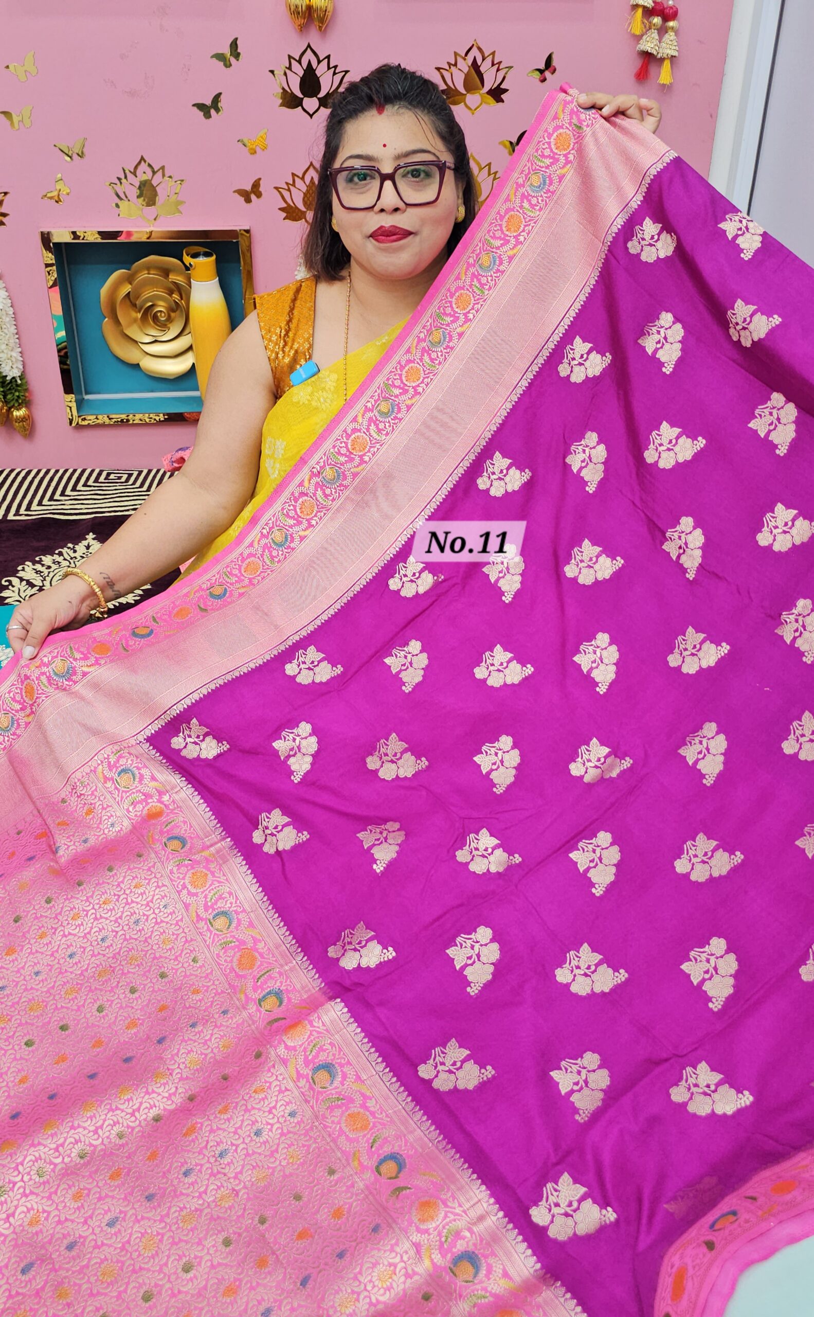 24TH OCT MEGA SALE LIVE – GEORGETTE KHADDI SAREE (NO.11)