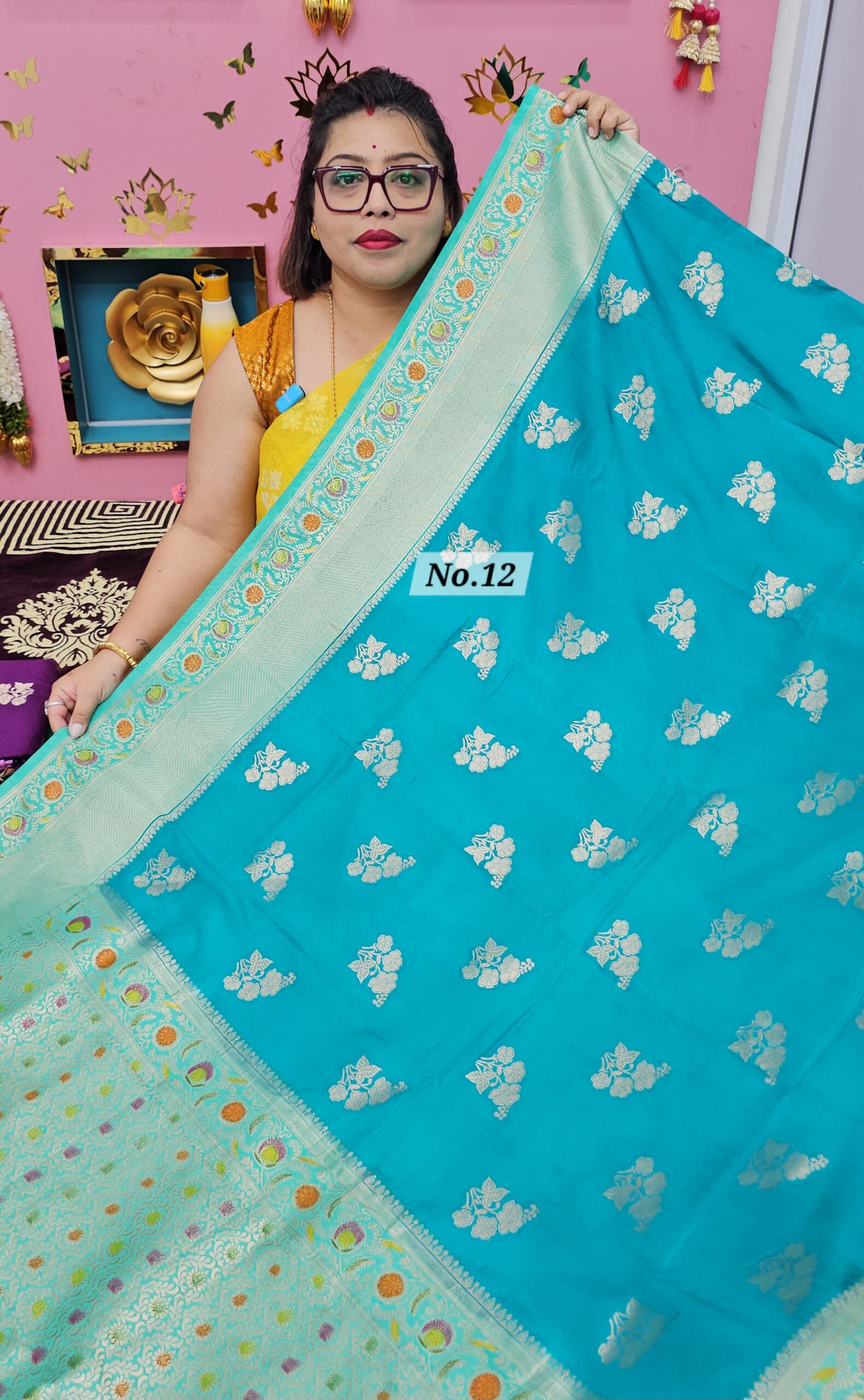 24TH OCT MEGA SALE LIVE – GEORGETTE KHADDI SAREE (NO.12)