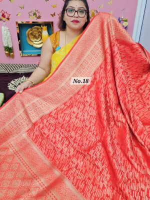 27TH OCT MEGA SALE LIVE - GEORGETT SILK KHADDI SAREE (NO.18)