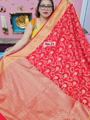27TH OCT MEGA SALE LIVE - GEORGETT SILK KHADDI SAREE (NO.21)