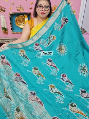 27TH OCT MEGA SALE LIVE - BATIQ MAHESWARI SILK SAREE (NO.32)
