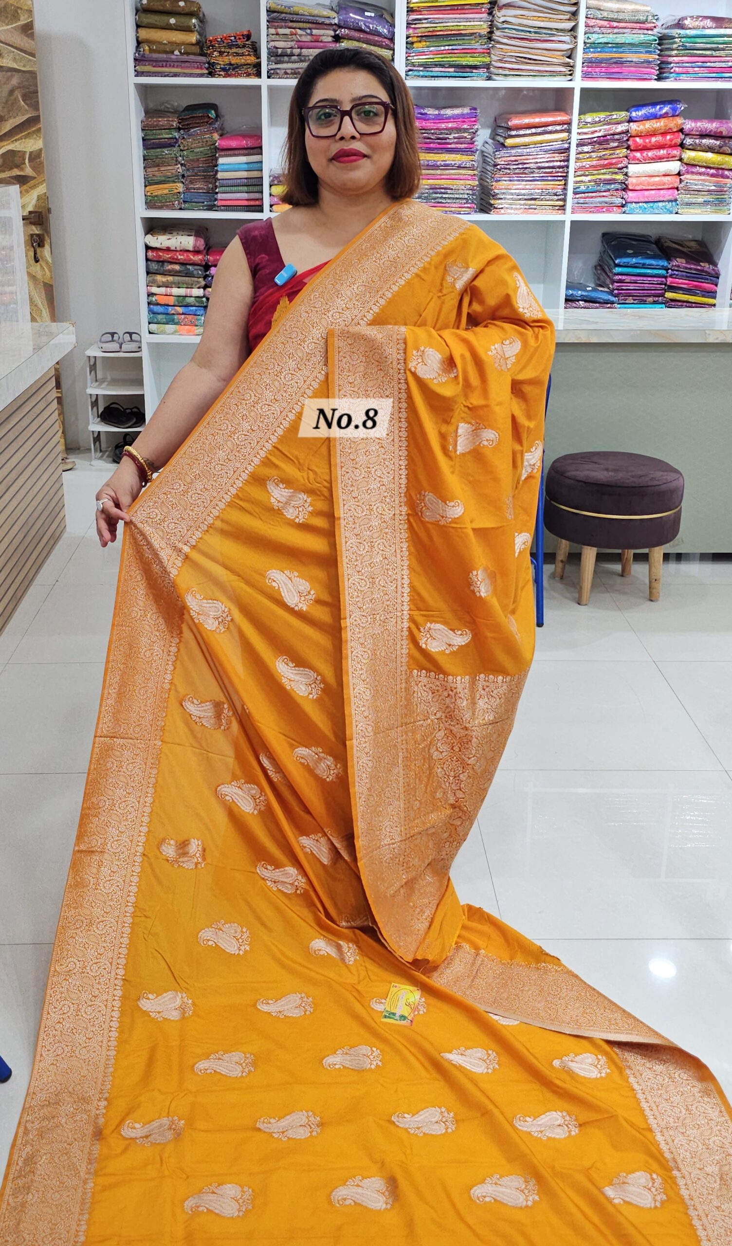 25TH OCT MEGA SALE LIVE – GEORGETTE SILK KHADDI SAREE (NO.8)