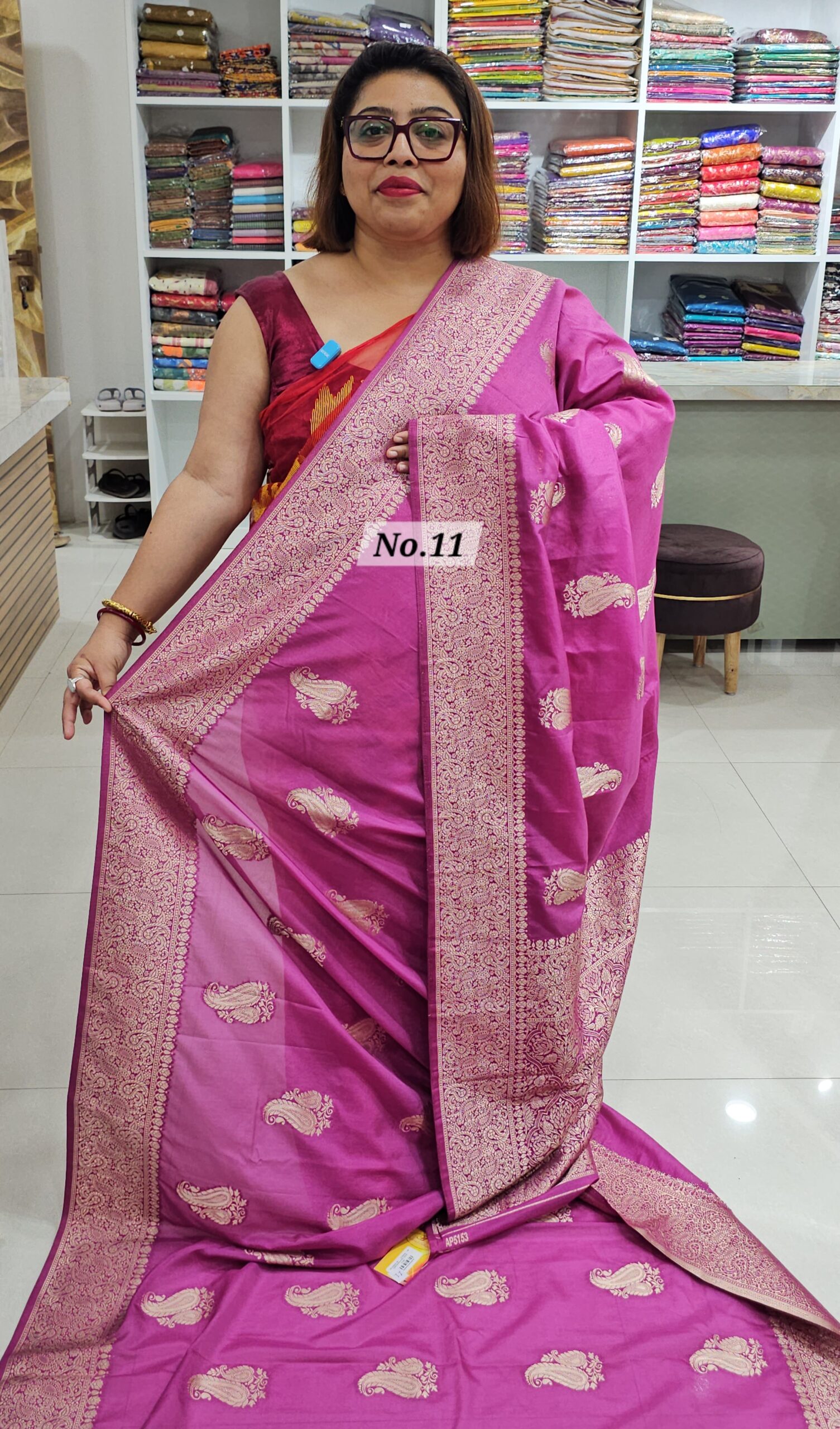 25TH OCT MEGA SALE LIVE – GEORGETTE SILK KHADDI SAREE (NO.11)
