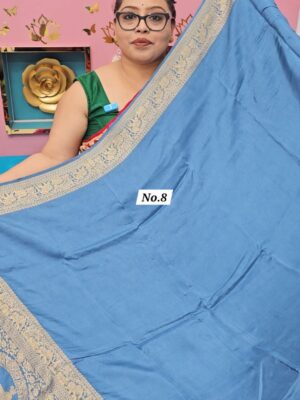 6TH OCT MEGA SALE LIVE – PURE DOLA SILK NAKSHI SAREE  (NO.8)