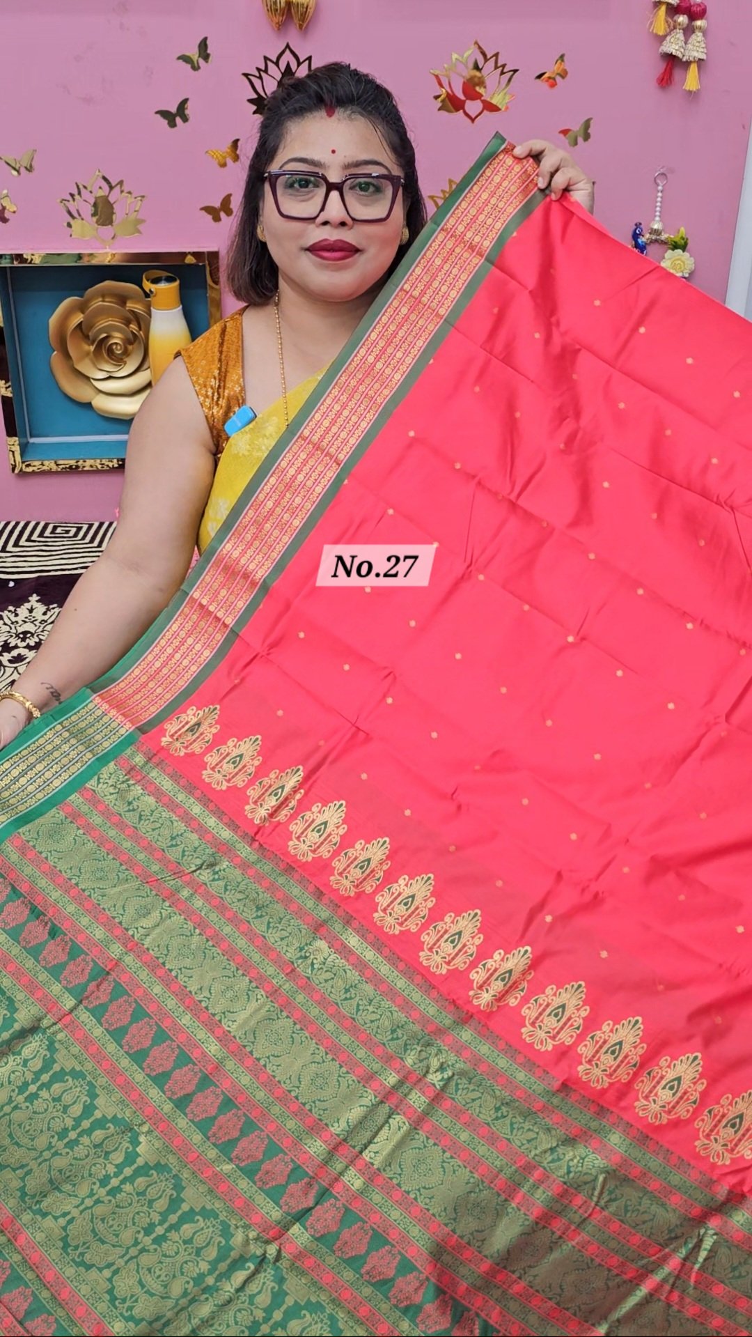 24TH OCT MEGA SALE LIVE – BOMKAI DESIGNER SOFT SAREE (NO.27)