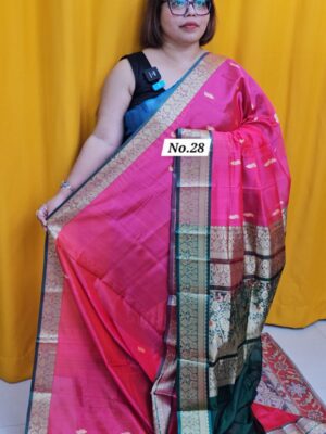 8TH OCT MEGA SALE 2ND LIVE - PURE SILK MARK BANARSI SAREE (NO.28)