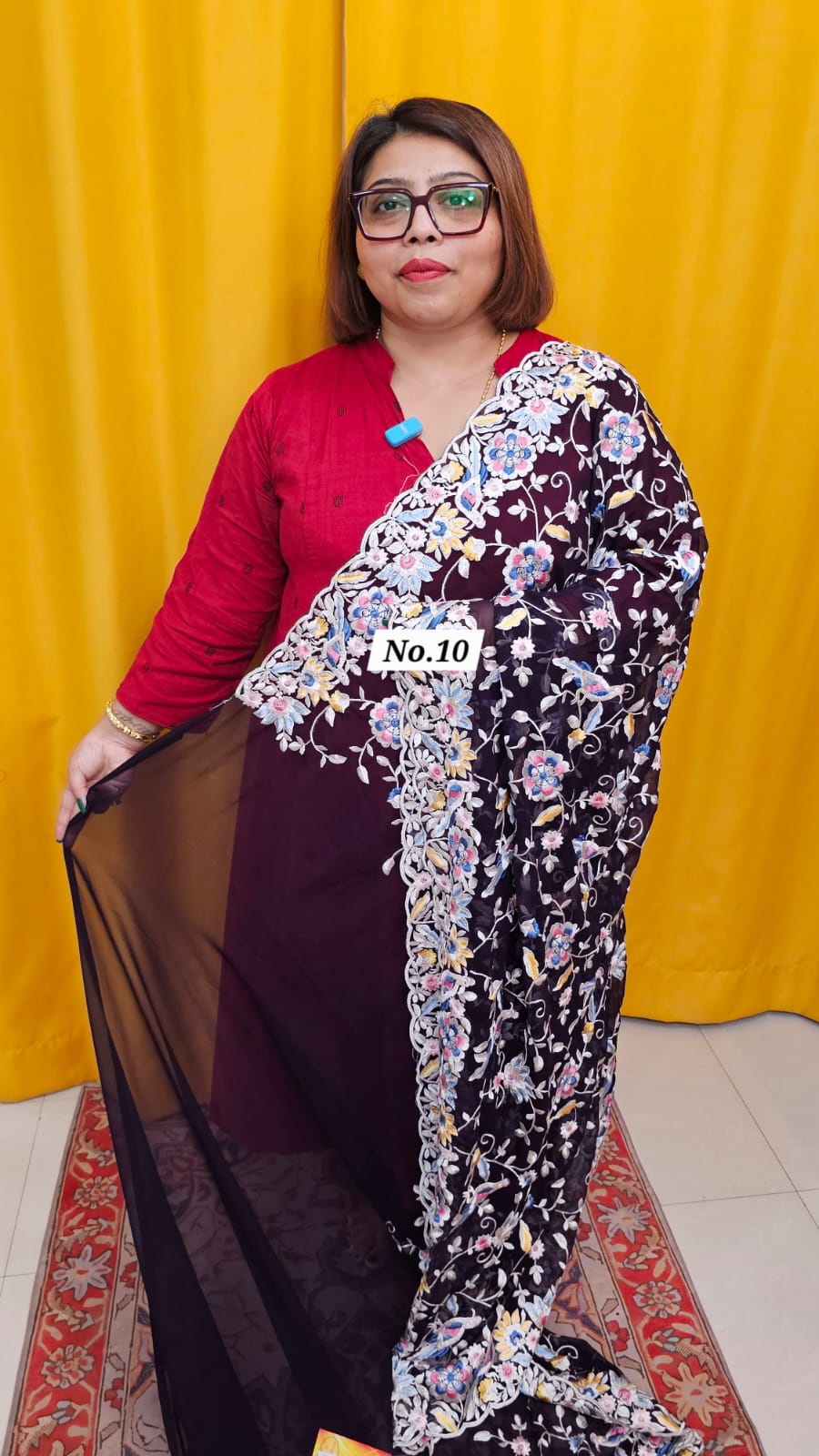 13TH OCT MEGA SALE LIVE – EMBROIDERED SAREE (NO.10)