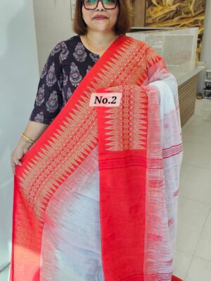 16TH OCT MEGA SALE 2ND LIVE – PURE HANDLOOM LINEN SAREE (NO.2)