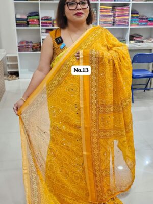 22ND OCT MEGA SALE 2ND LIVE – PREMIUM MIRROR CREPE MODAL SAREE (NO.13)