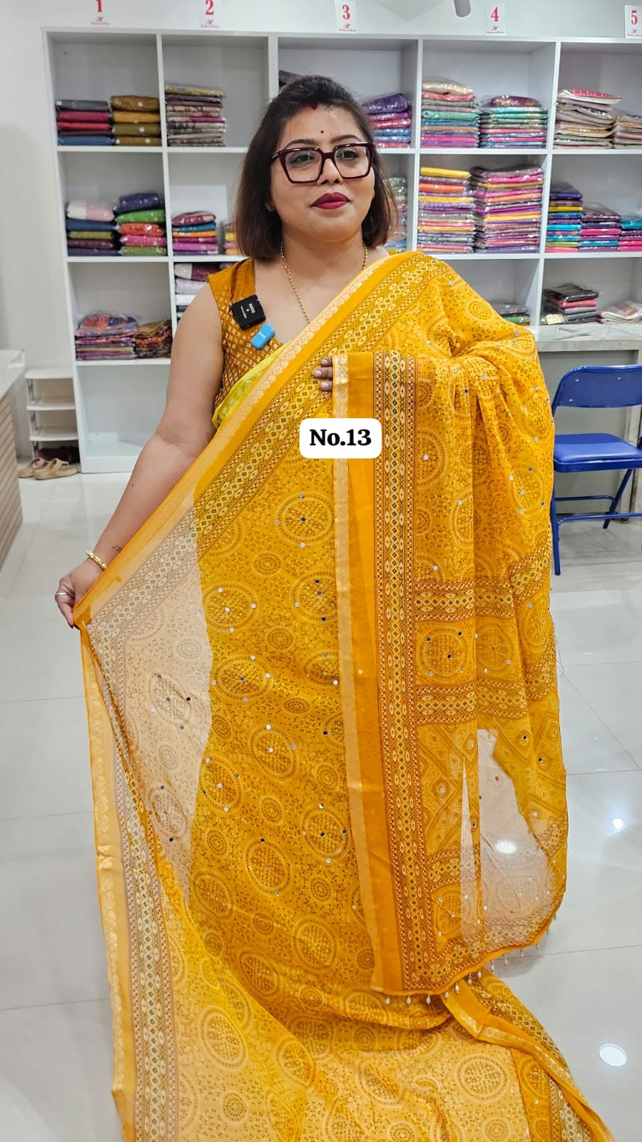 22ND OCT MEGA SALE 2ND LIVE – PREMIUM MIRROR CREPE MODAL SAREE (NO.13)