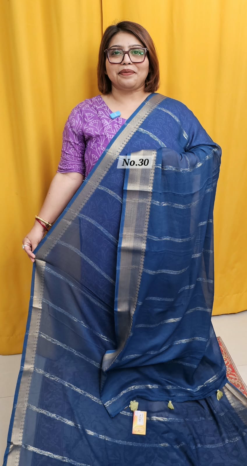 25TH OCT MEGA SALE 2NDLIVE – PREMIUM CHIFFON SAREE (NO.30)