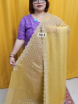 25TH OCT MEGA SALE 2NDLIVE – CREPE SILK DESIGNER SAREE (NO.4)