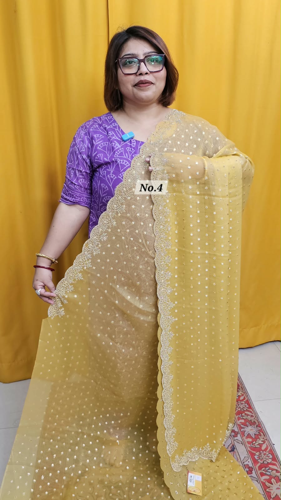 25TH OCT MEGA SALE 2NDLIVE – CREPE SILK DESIGNER SAREE (NO.4)