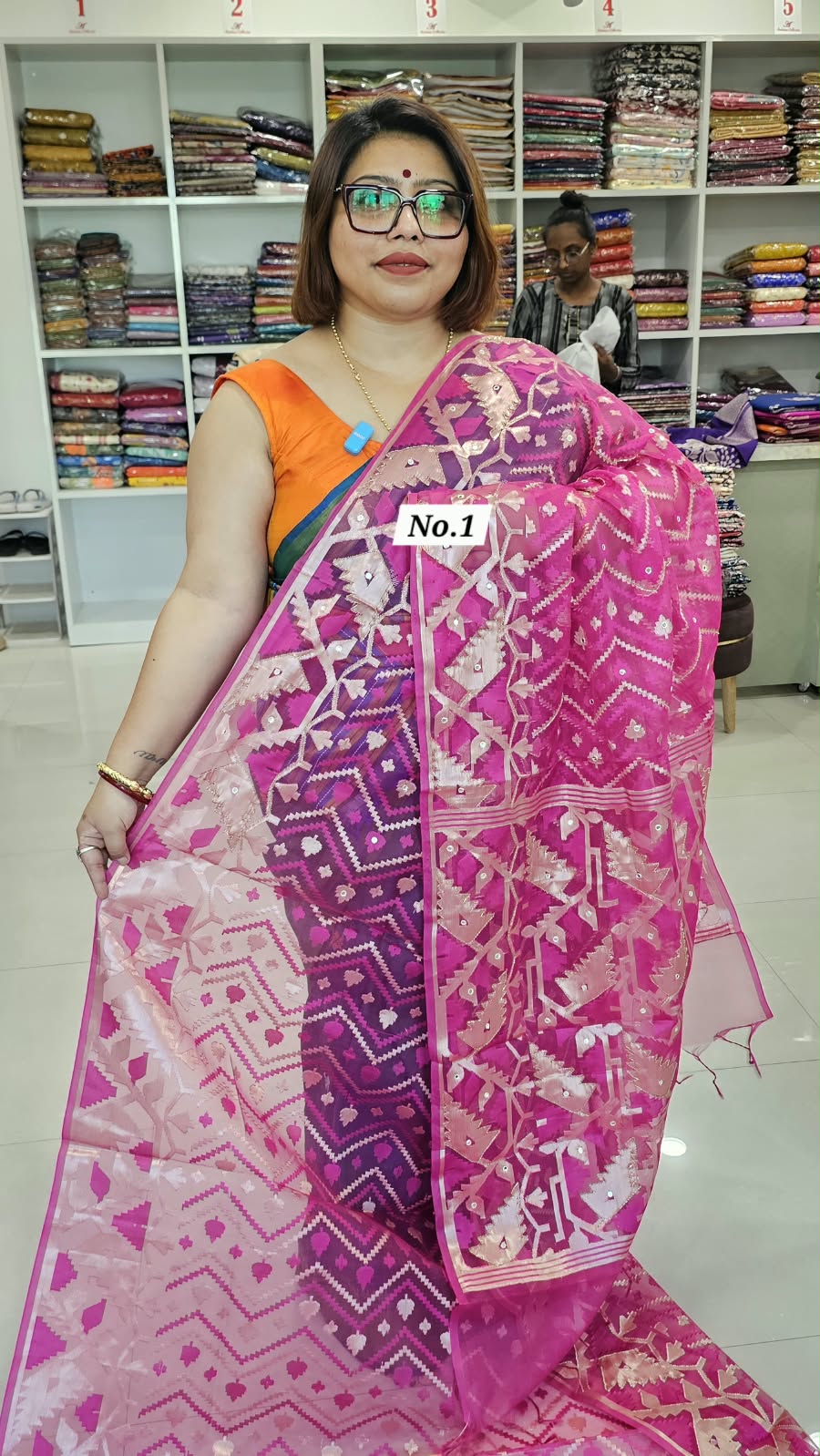 26TH OCT MEGA SALE LIVE - KATHDANA JAMDANI SAREE (NO.1)
