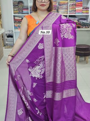 26TH OCT MEGA SALE LIVE - RUSSIAN CREPE MODAL SILK SAREE (NO.10)