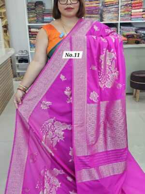26TH OCT MEGA SALE LIVE - RUSSIAN CREPE MODAL SILK SAREE (NO.11)
