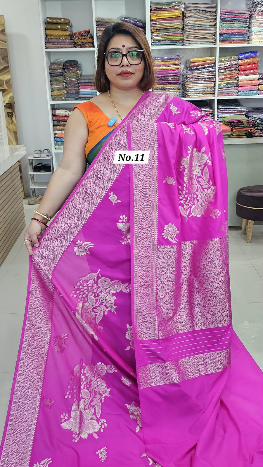 26TH OCT MEGA SALE LIVE - RUSSIAN CREPE MODAL SILK SAREE (NO.11)