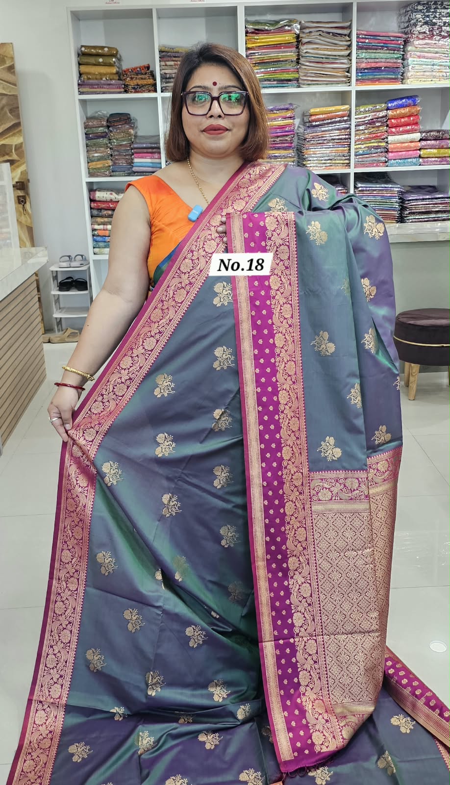 26TH OCT MEGA SALE LIVE - SOFT SILK KANJIVARAM SAREE (NO.18)