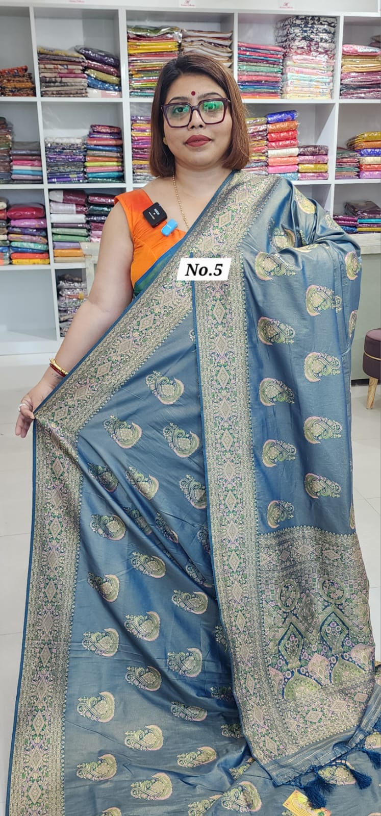 26TH OCT MEGA SALE 2ND LIVE - MUSRU SILK BANARSI SAREE (NO.5)
