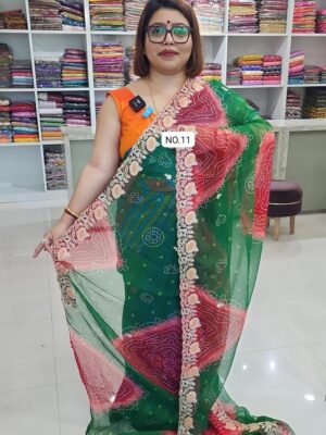 26TH OCT MEGA SALE 2ND LIVE - MOSS CHIFFON SAREE (NO.11)