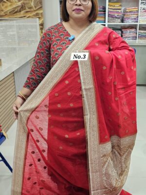 27TH OCT MEGA SALE 3RD LIVE - RAW SILK TUSSAR SAREE (NO.3)