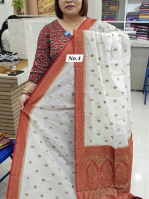 27TH OCT MEGA SALE 3RD LIVE - RAW SILK TUSSAR SAREE (NO.4)