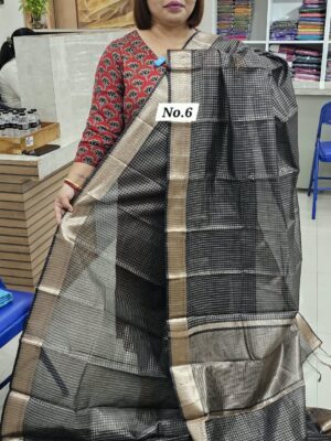 27TH OCT MEGA SALE 3RD LIVE - SEMI TUSSAR SOFT SAREE (NO.6)