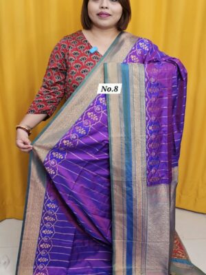 27TH OCT MEGA SALE 2NDLIVE - KATAN SOFT BANARSI SAREE (NO.8)