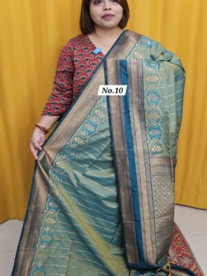 27TH OCT MEGA SALE 2NDLIVE - KATAN SOFT BANARSI SAREE (NO.10)