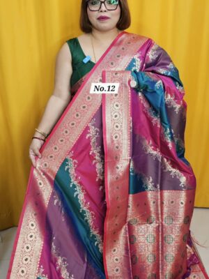 28TH OCT MEGA SALE 2ND LIVE - KATAN SOFT BANARSI SAREE (NO.12)