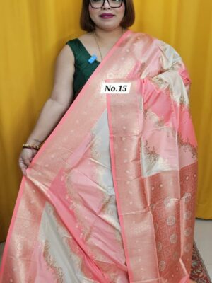 28TH OCT MEGA SALE 2ND LIVE - KATAN SOFT BANARSI SAREE (NO.15)