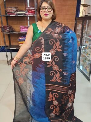 28TH OCT GRAND LIVE SALE – PURE HANDLOOM LINEN SAREE (NO.9)