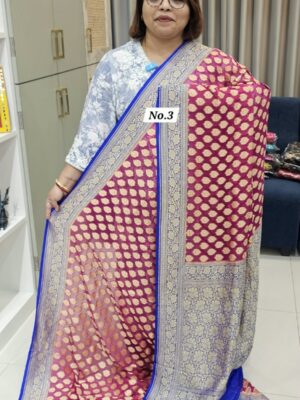 29TH OCT GRAND 2ND LIVE SALE – PURE KHADDI GEORGETTE BANARSI SAREE (NO.3)