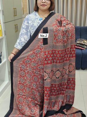 29TH OCT GRAND 2ND LIVE SALE – PURE AJRAKH MODAL SILK SAREE (NO.2)