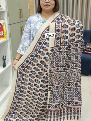 29TH OCT GRAND 2ND LIVE SALE – PURE AJRAKH MODAL SILK SAREE (NO.3)