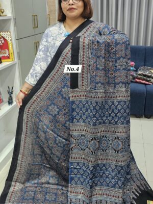 29TH OCT GRAND 2ND LIVE SALE – PURE AJRAKH MODAL SILK SAREE (NO.4)