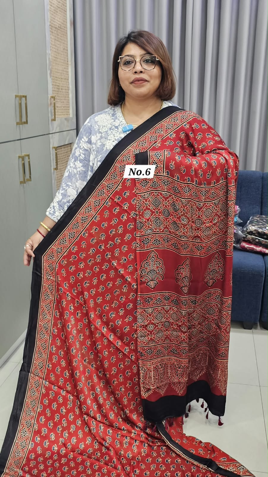 29TH OCT GRAND 2ND LIVE SALE – PURE AJRAKH MODAL SILK SAREE (NO.6)