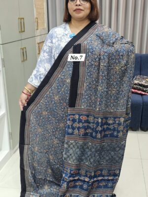 29TH OCT GRAND 2ND LIVE SALE – PURE AJRAKH MODAL SILK SAREE (NO.7)