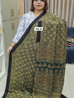 29TH OCT GRAND 2ND LIVE SALE – PURE AJRAKH MODAL SILK SAREE (NO.8)